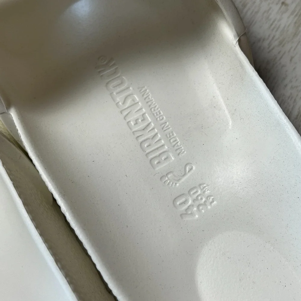 Birkenstock Barbados EVA Slide Sandals Unisex US M7/W9 White Waterproof Slip On